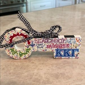 Kappa Kappa Gamma Decorative Wooden Key